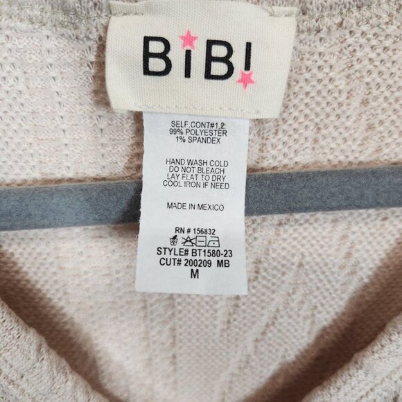 Bibi Colorblock V-Neck Sweater Size Medium - Picture 3 of 4